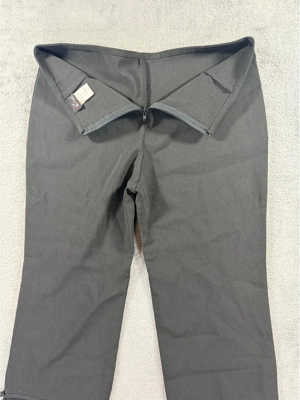 eVent Black Dress Pants with Ankle Ties, Size Medium